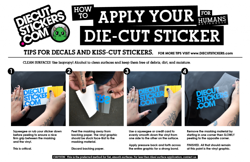 Always read the directions, even with stickers.